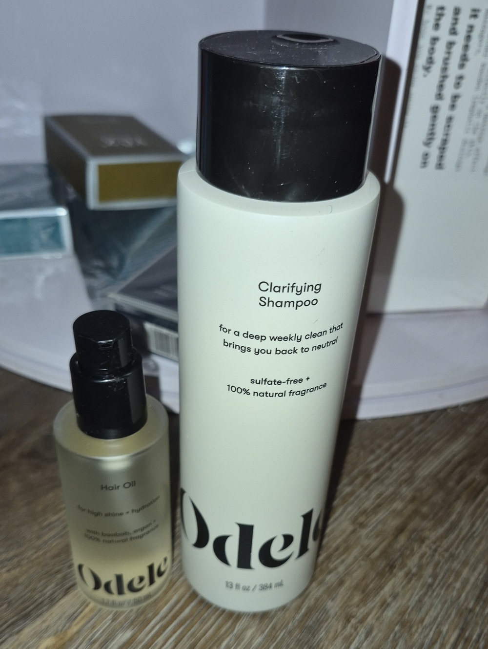 Odele Clarifying Shampoo in Cream + Odele Hair Oil